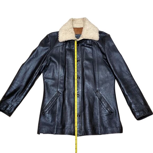 The Leather Factory Pharr Texas Mens sz 42R Bomber Aviator Jacket - Picture 3 of 14